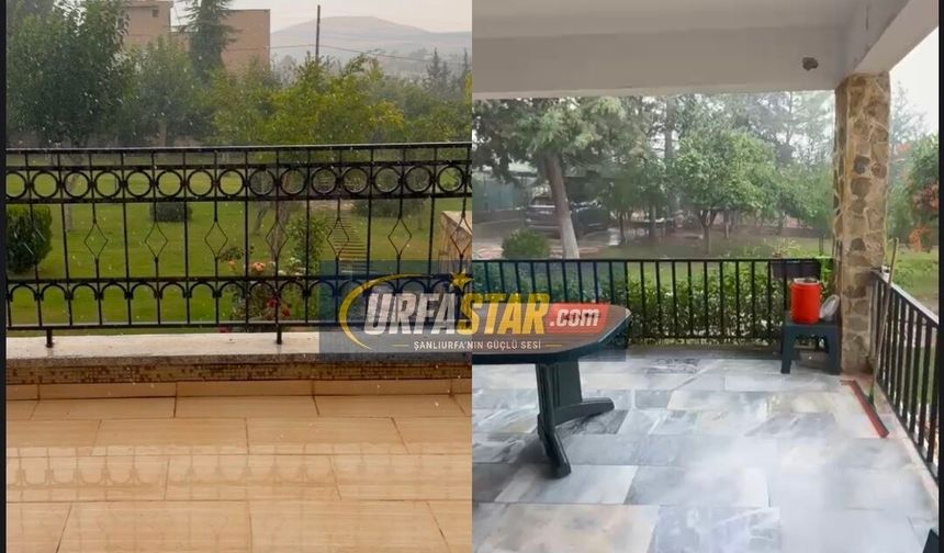Şanlıurfa’da yaz sıcağında kışı aratmayan görüntü