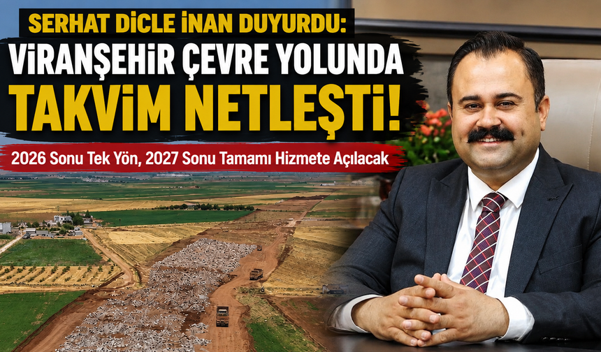 Başkan İnan'dan Viranşehir'e müjdeli haber!