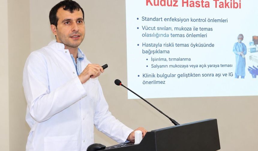 HRÜ hastanesinde Kuduza karşı farkındalık eğitimi