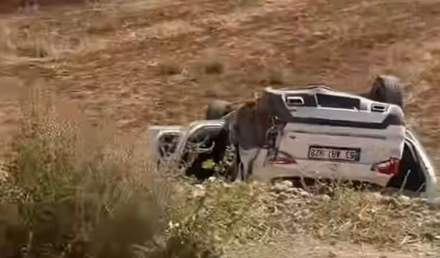 Suruç’ta çarpışmanın şiddetiyle tarlaya savruldu: 2 yaralı