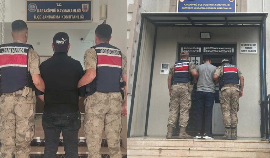 Karaköprü’de jandarmadan operasyon: İki hükümlü tutuklandı