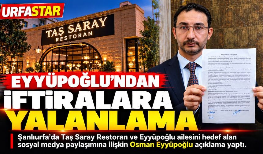 Eyyüpoğlu’ndan İftiralara Yalanlama