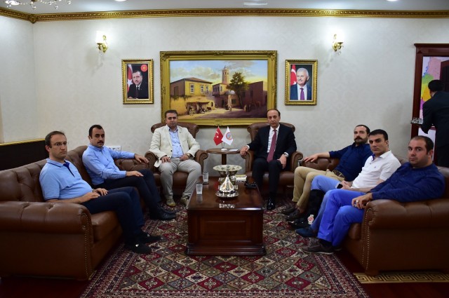 Vali Abdullah Erin'e ziyaretler