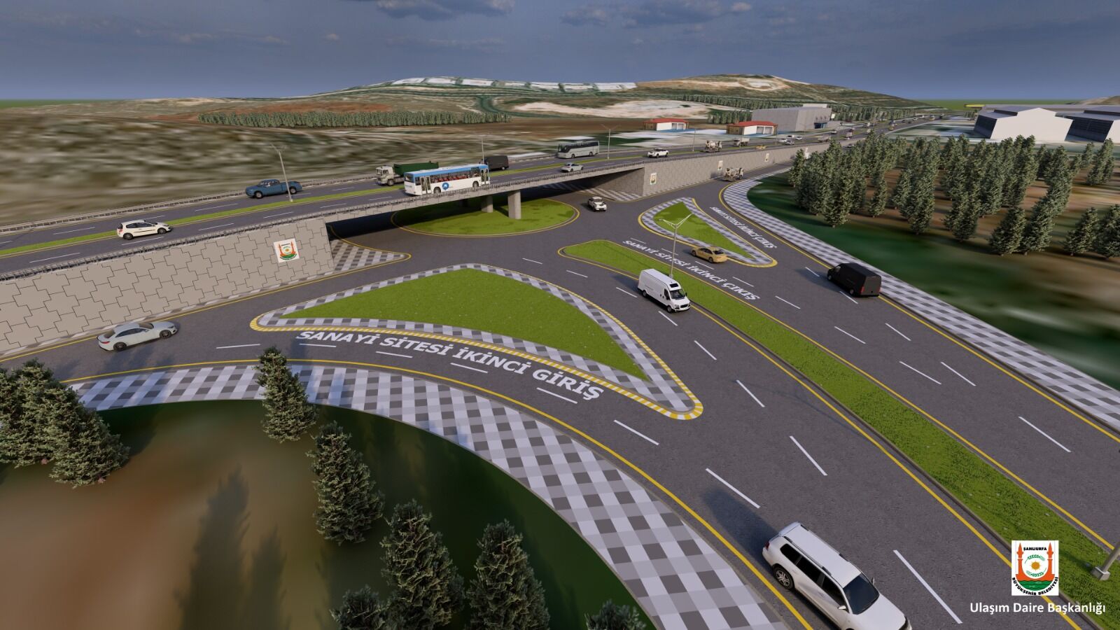 Başkan Gülpinar’dan Ulaşimda Devri̇m Evren Sanayi̇ Si̇tesi̇nde İki̇ Adet Katli Köprülü Kavşak İnşaati Başladi (9)